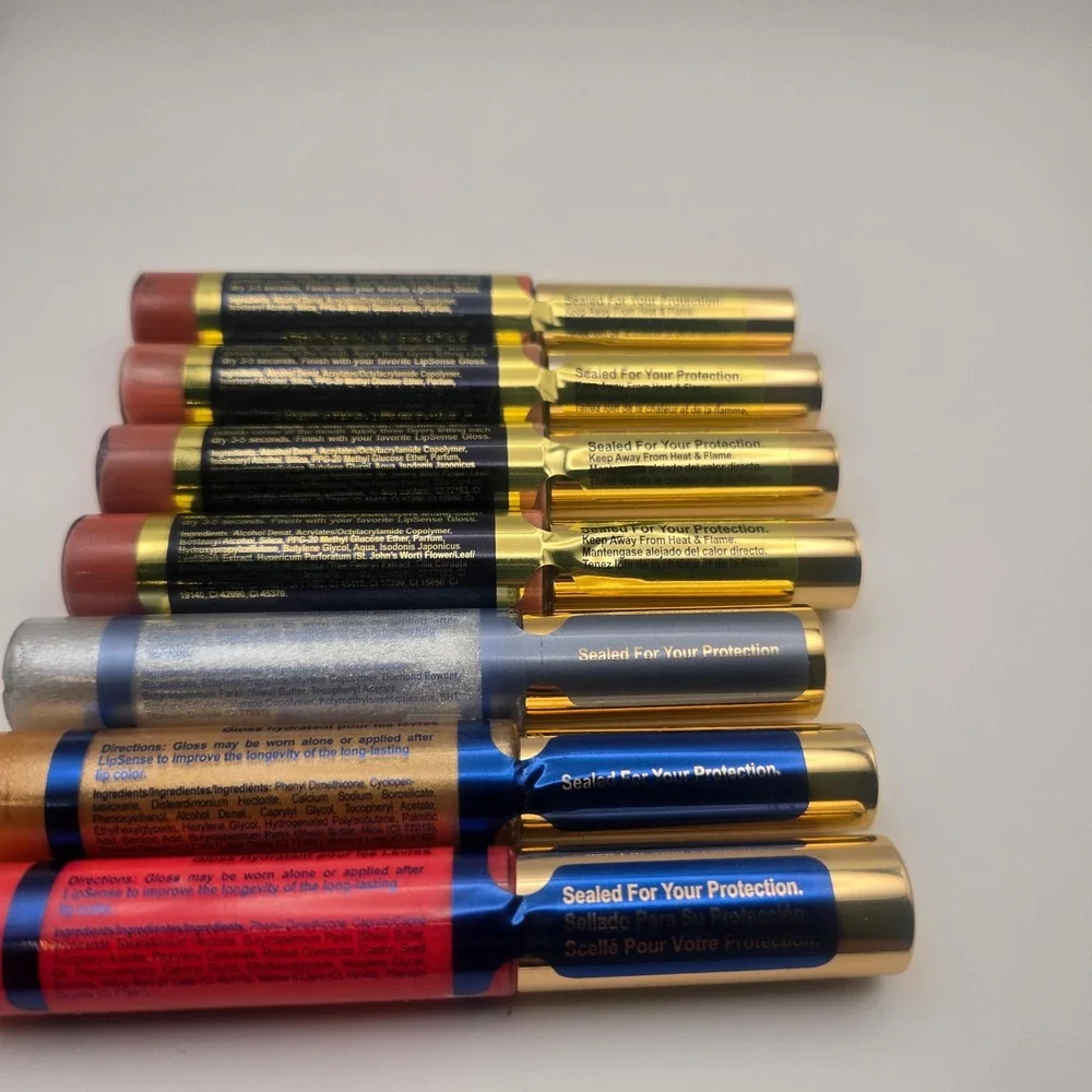 SeneGence LipSense Warm Fall Bundle 7pc Lip Colors Glosses NEW